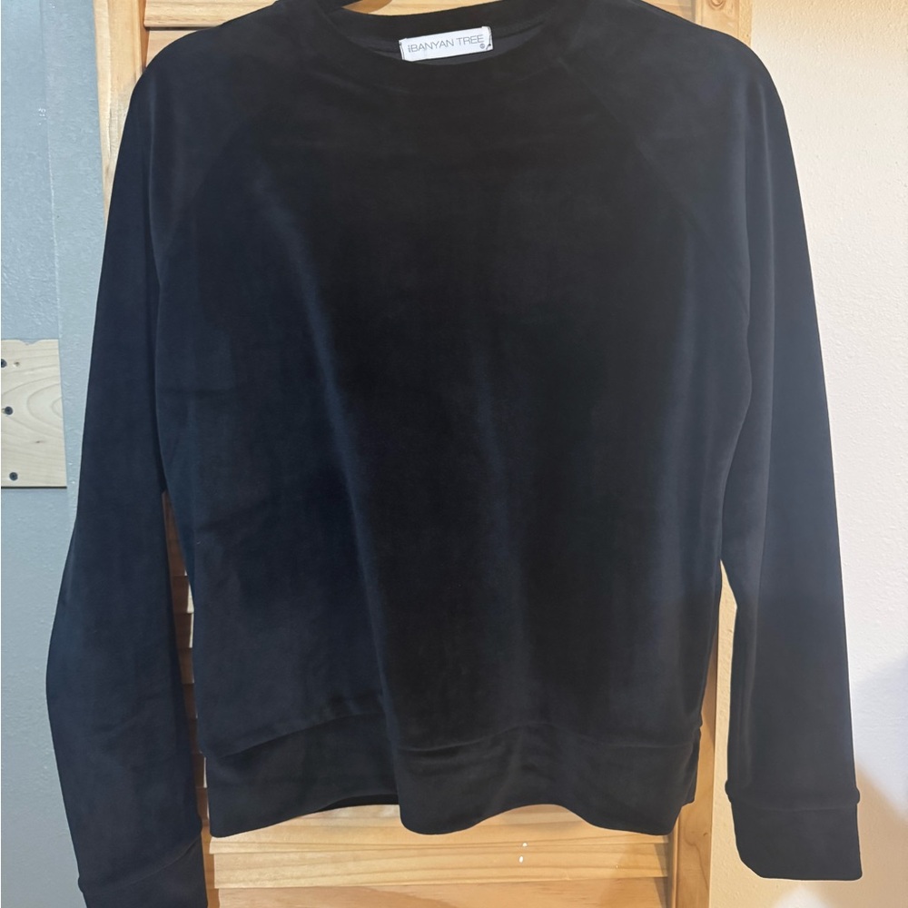 Black Velvet Sweatshirt